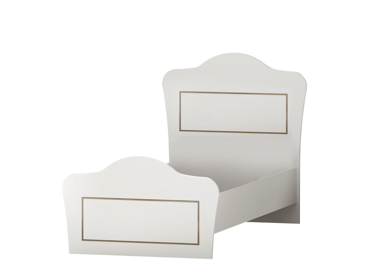 Beds & Bed Frames Pat alb 90x190 cm Reda The Home Collection