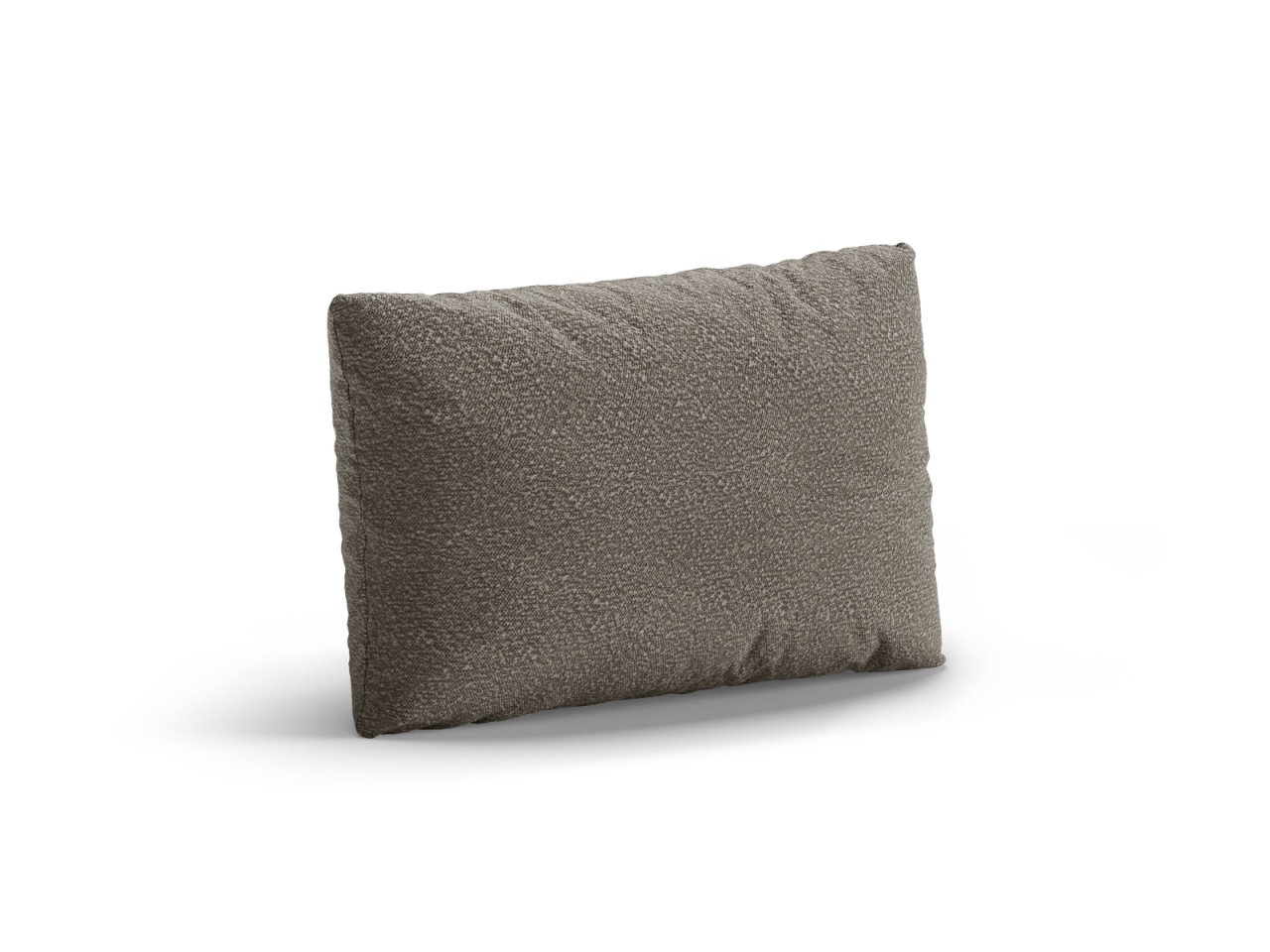 fibre Perna dreptunghiulara gri din fibre sintetice 30x50 cm Poppy Boucle Micadoni