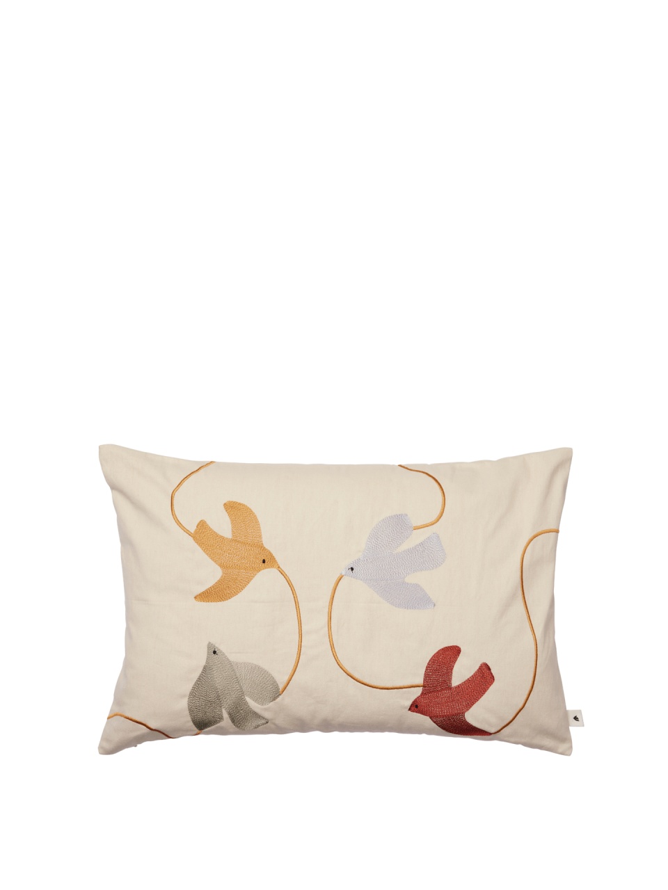 Throw Pillows Perna dreptunghiulara multicolora din bumbac 40x60 cm Swif Bird Ferm Living
