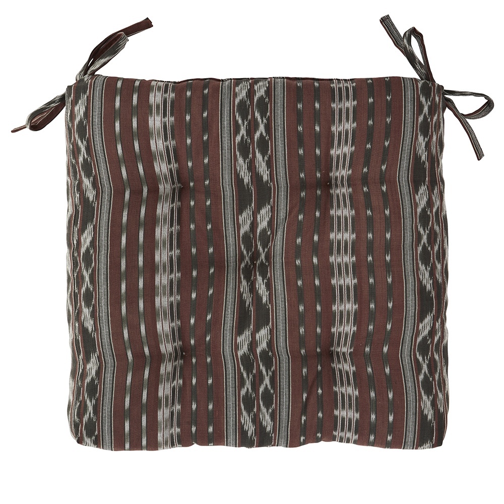Chair & Sofa Cushions Perna sezut patrata multicolora din bumbac 45x45 cm Ikat Madam Stoltz