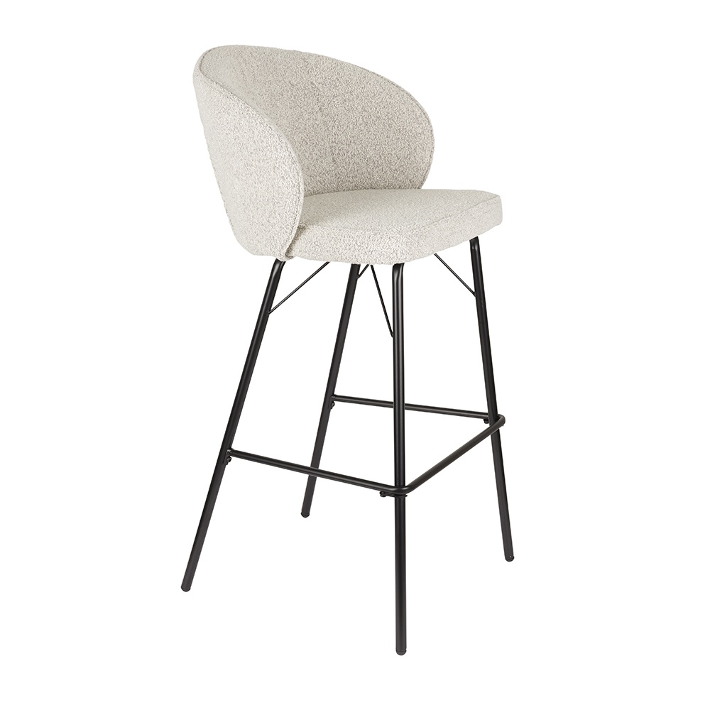 bar mobilier Scaun bar crem din textil Joa Quiet Object