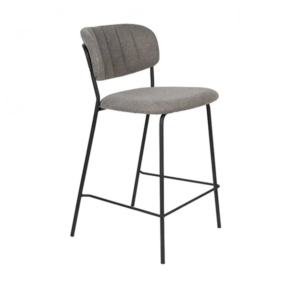 Quiet Object Scaun bar gri deschis din textil Jolien Quiet Object