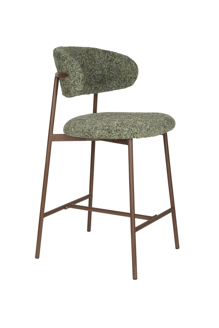 Table & Bar Stools Scaun bar verde din textil Claes The Home Collection