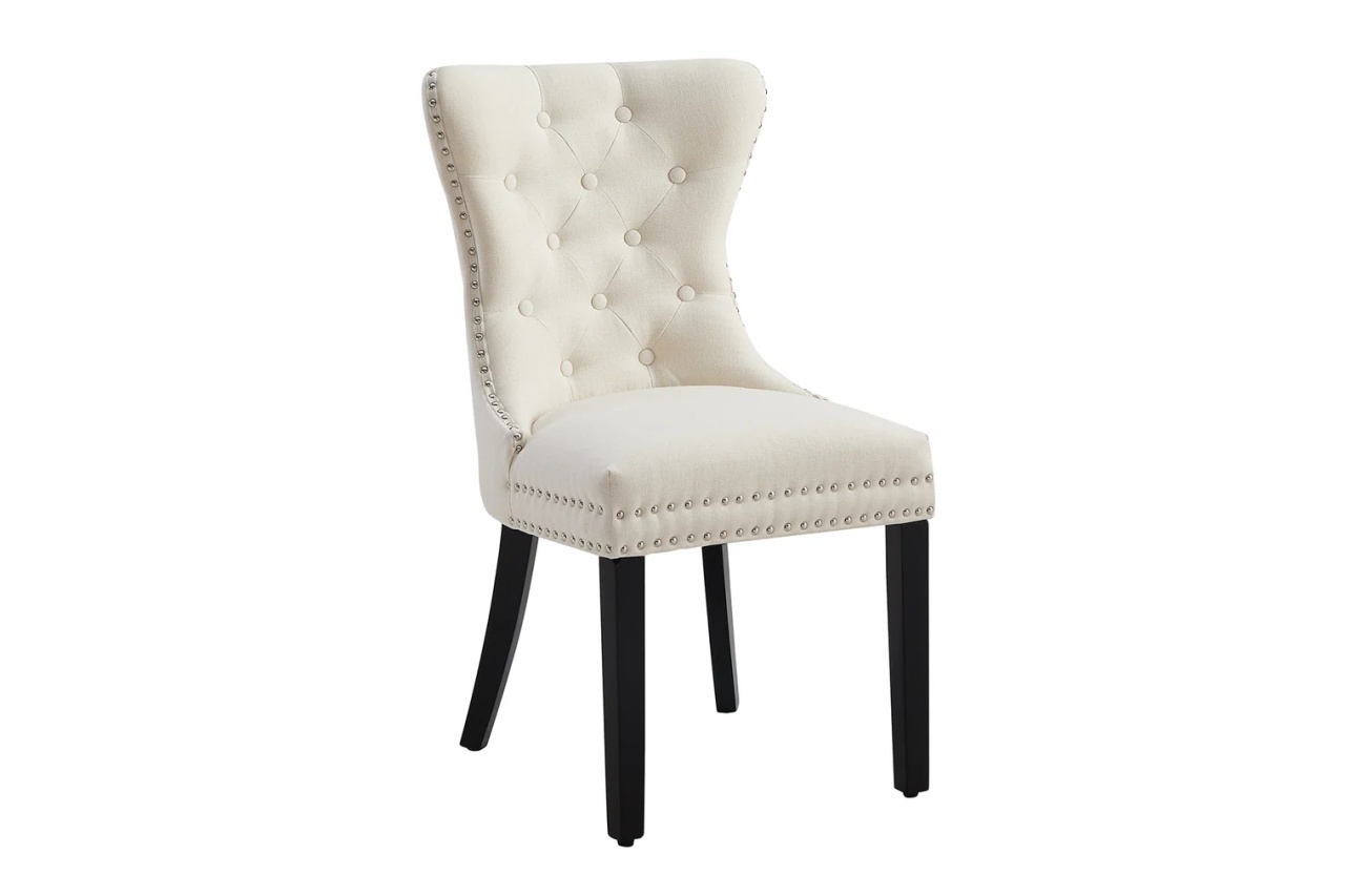 scaun dining bej Scaun dining bej din textil Castle The Home Collection