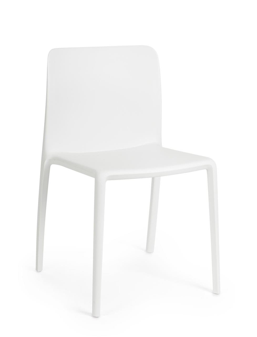 Outdoor Furniture Scaun dining exterior alb din plastic Chloris Bizzotto