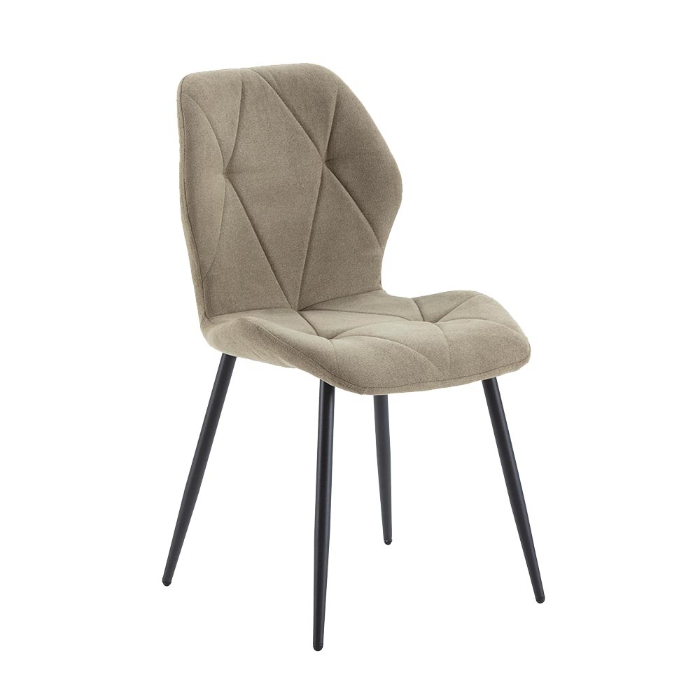 Quiet Object Scaun dining verde din textil Luna Quiet Object