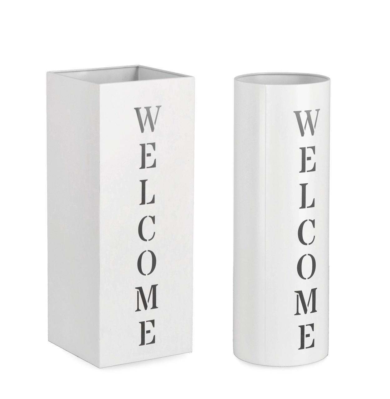Set 2 suporturi pentru umbrele albe din metal Dyrin Bizzotto