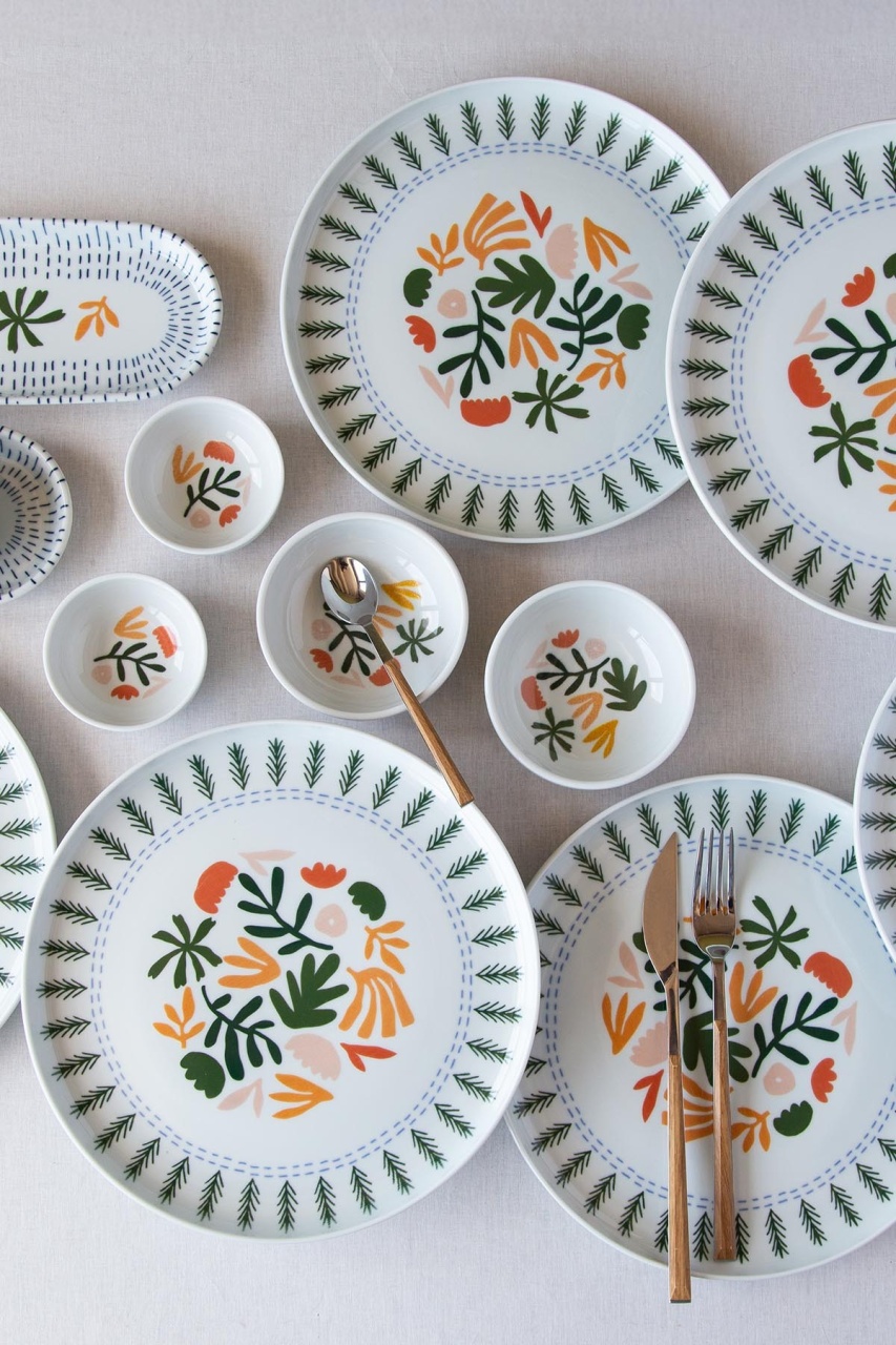 Dinnerware Sets Set de masa 14 piese din ceramica NNMOD14KH880741 The Home Collection