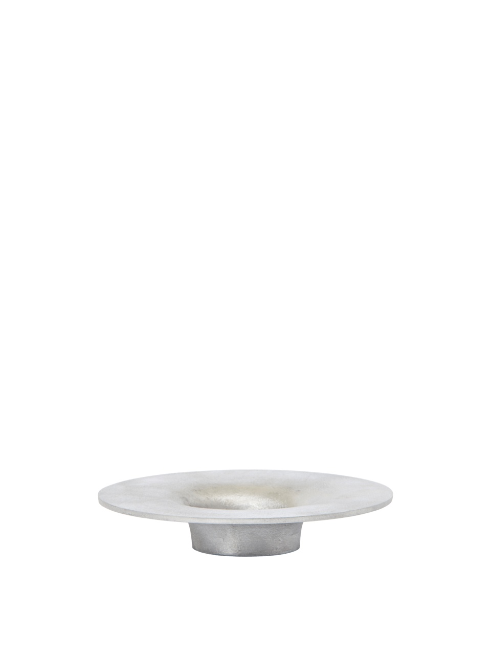 Candle Holders Suport lumanare argintiu din metal 3 cm Soothe Block Ferm Living