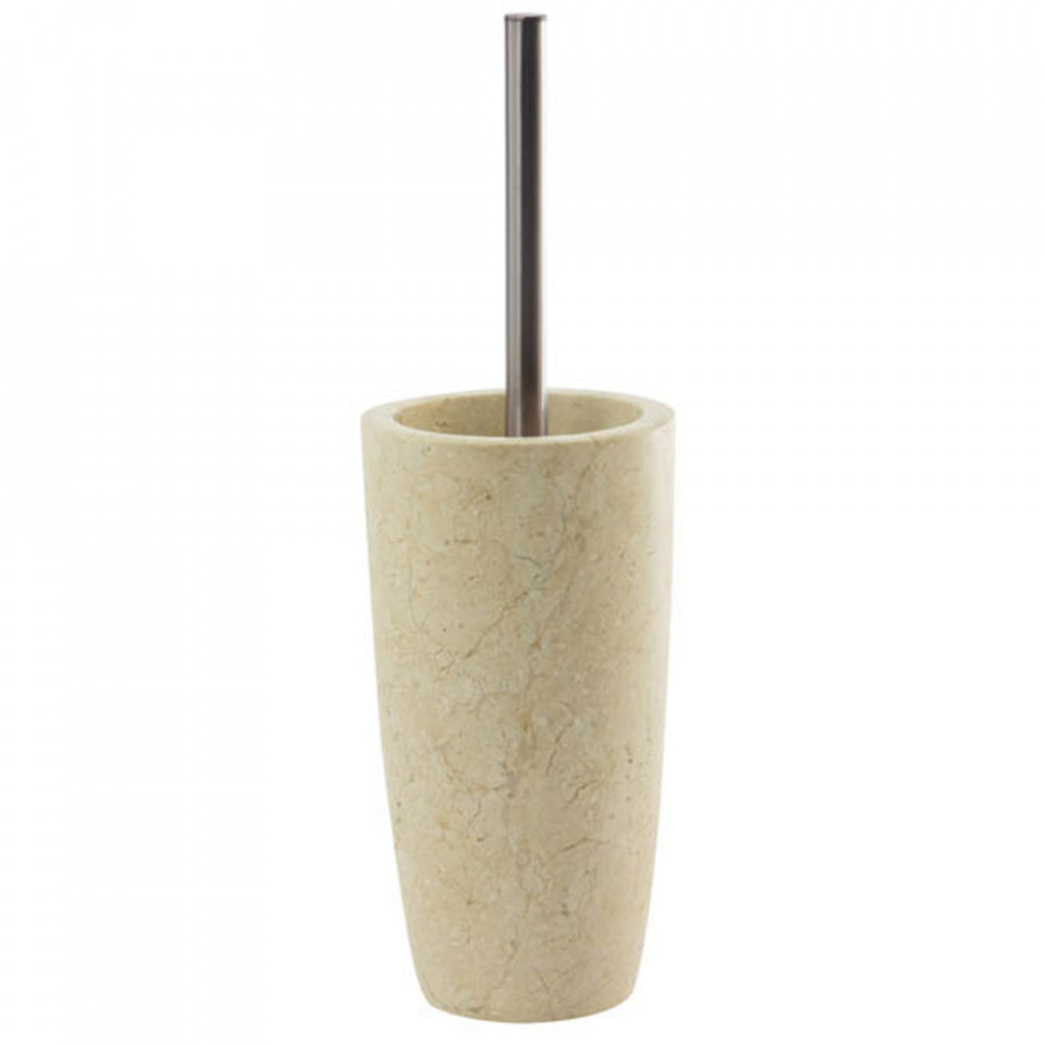 Bathroom Accessories Suport perie toaleta crem din piatra Luxor Aquanova