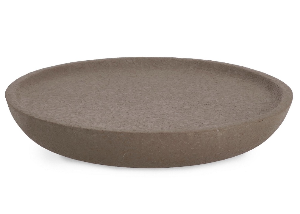 Plates Tava decorativa gri din metal 34x34 cm Aligator Bizzotto