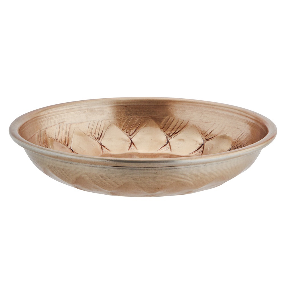 Decorative Trays Tava maro cupru din metal 15 cm Terrea Madam Stoltz