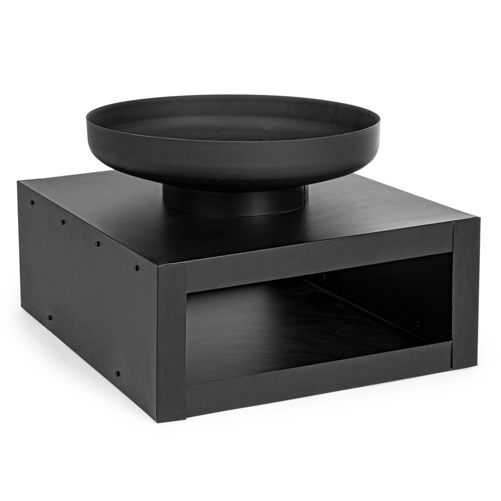 pavaje gradini Vatra foc neagra din metal Efesto Serio Bizzotto