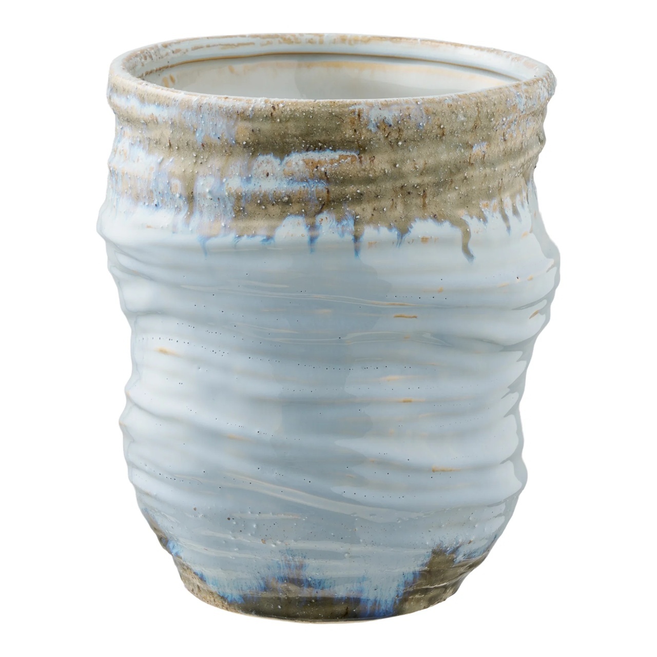 House Nordic Vaza albastru deschis din ceramica 23 cm Maris House Nordic