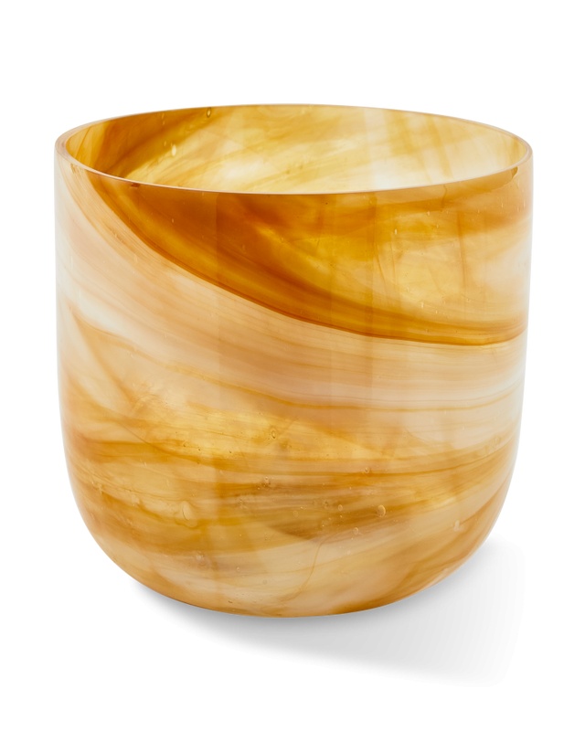 Vases Vaza bej din sticla 16 cm Marbled Pols Potten
