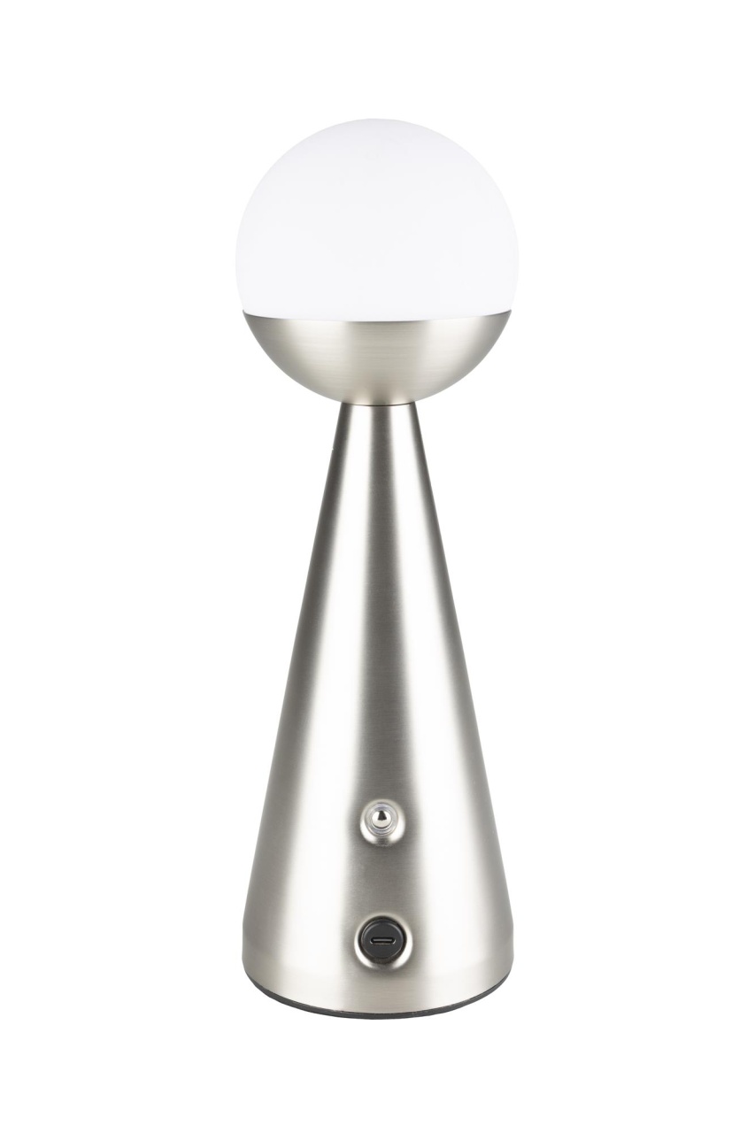 Lamps Veioza argintie din metal 30 cm Bello Zuiver