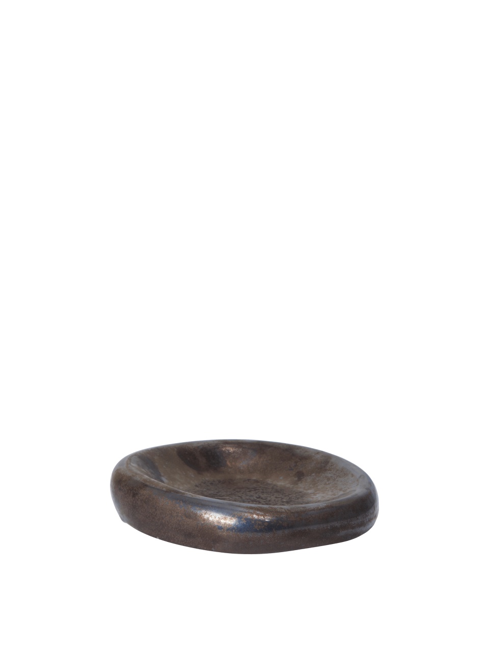Bol decorativ maro bronz din ceramica 18 cm Bellure Ferm Living