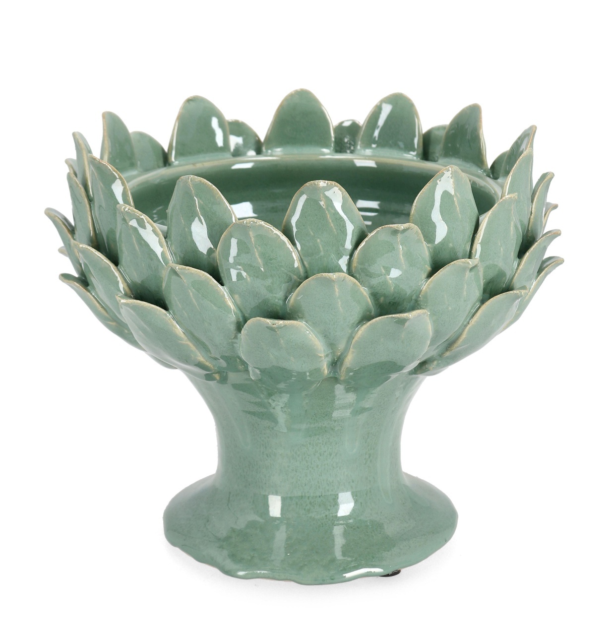 Decorative Bowls Bol decorativ verde din ceramica 27 cm Esma Bizzotto