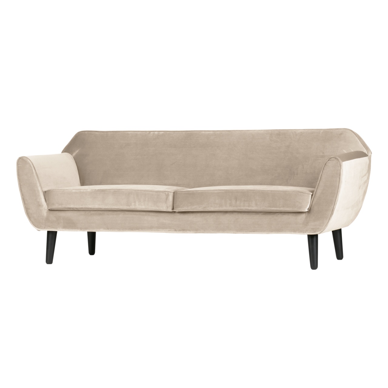 Sofas Canapea alb antic din catifea 187 cm Rocco Woood