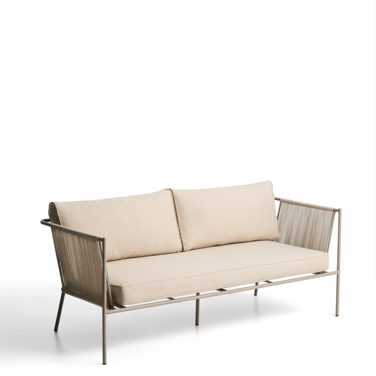 Outdoor Furniture Canapea exterior bej din textil pentru 2 persoane Zivia Kave Home