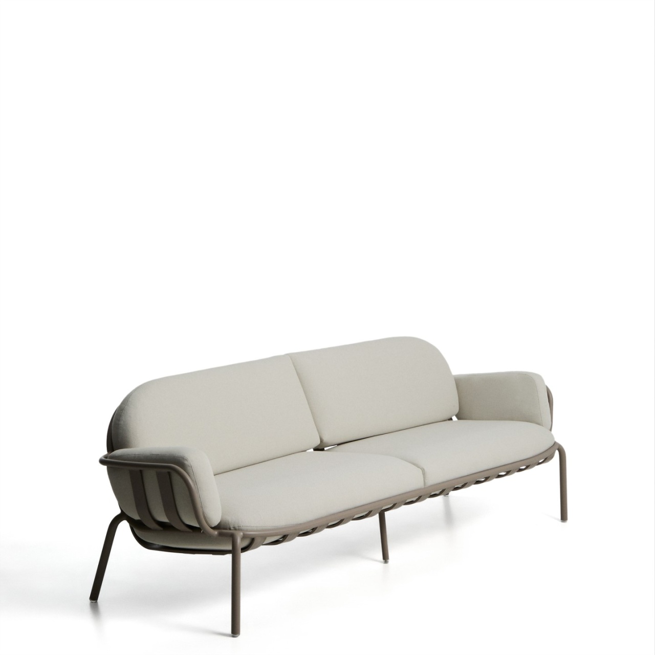 home generators Canapea exterior grej din textil pentru 3 persoane Joncols Kave Home