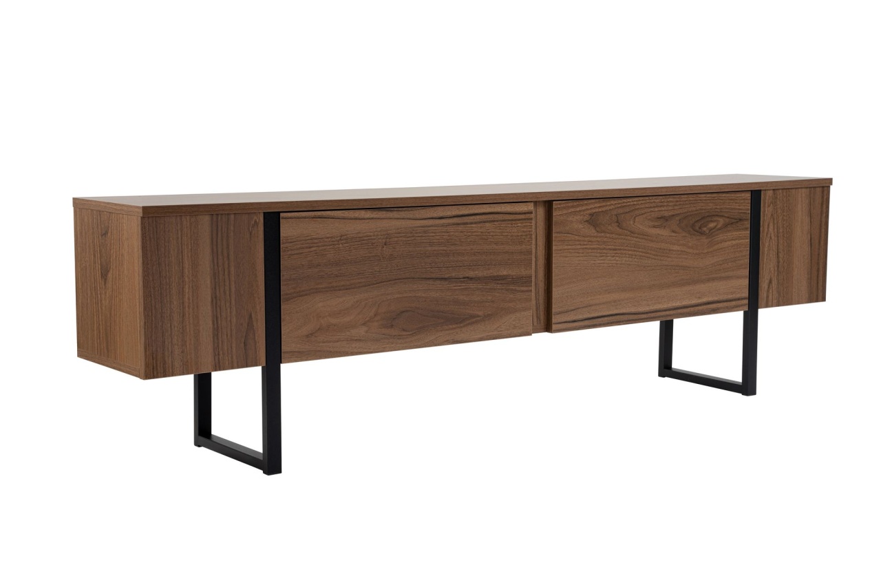 Entertainment Centers & TV Stands Comoda TV maro/neagra 180 cm Serenity Nordure