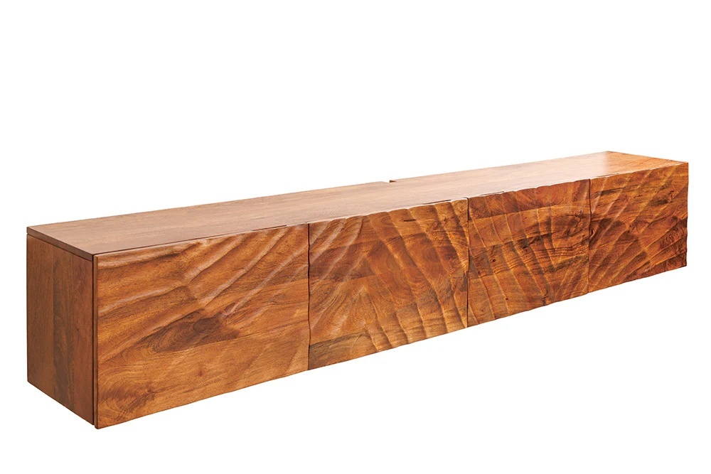 comoda televizor Comoda TV pentru perete maro din lemn 200 cm Scorpion The Home Collection