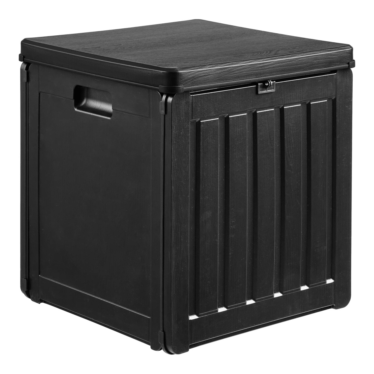 Outdoor Storage Boxes Cos negru din plastic Sobra House Nordic