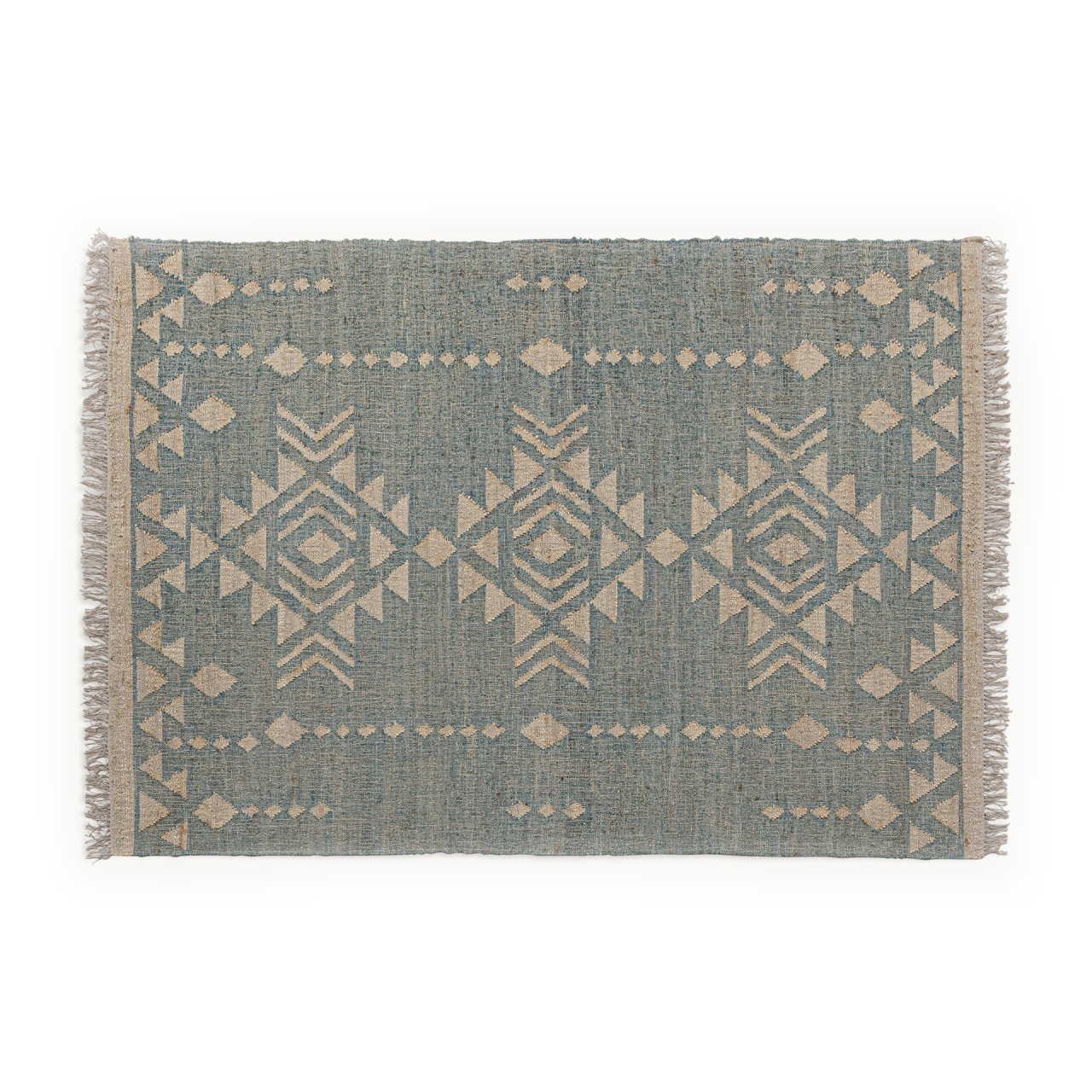 covor living 300/400 Covor albastru/bej din fibre naturale 200x300 cm Kozakura Vical Home