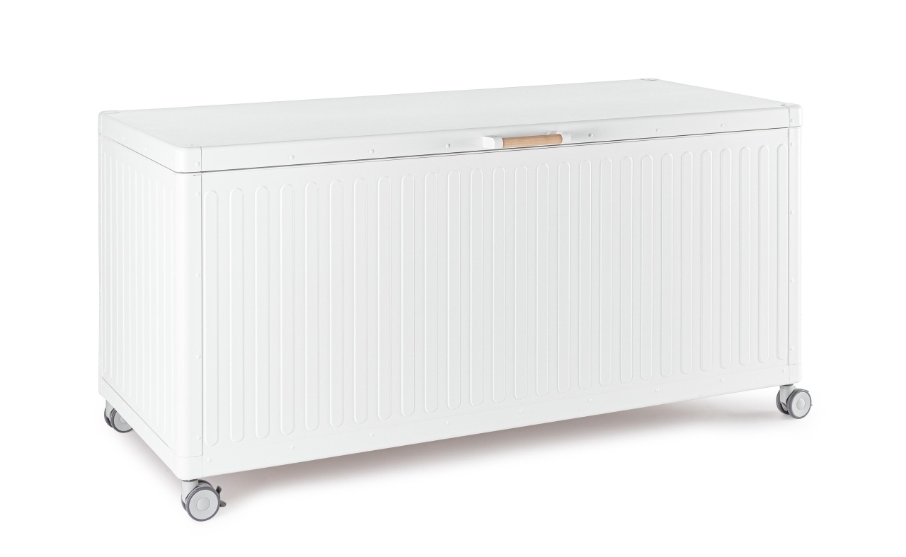 Outdoor Storage Boxes Cufar exterior alb din metal Ocean Cush Bizzotto
