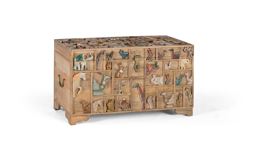 Giner y Colomer Cufar multicolor din lemn Animals Giner y Colomer