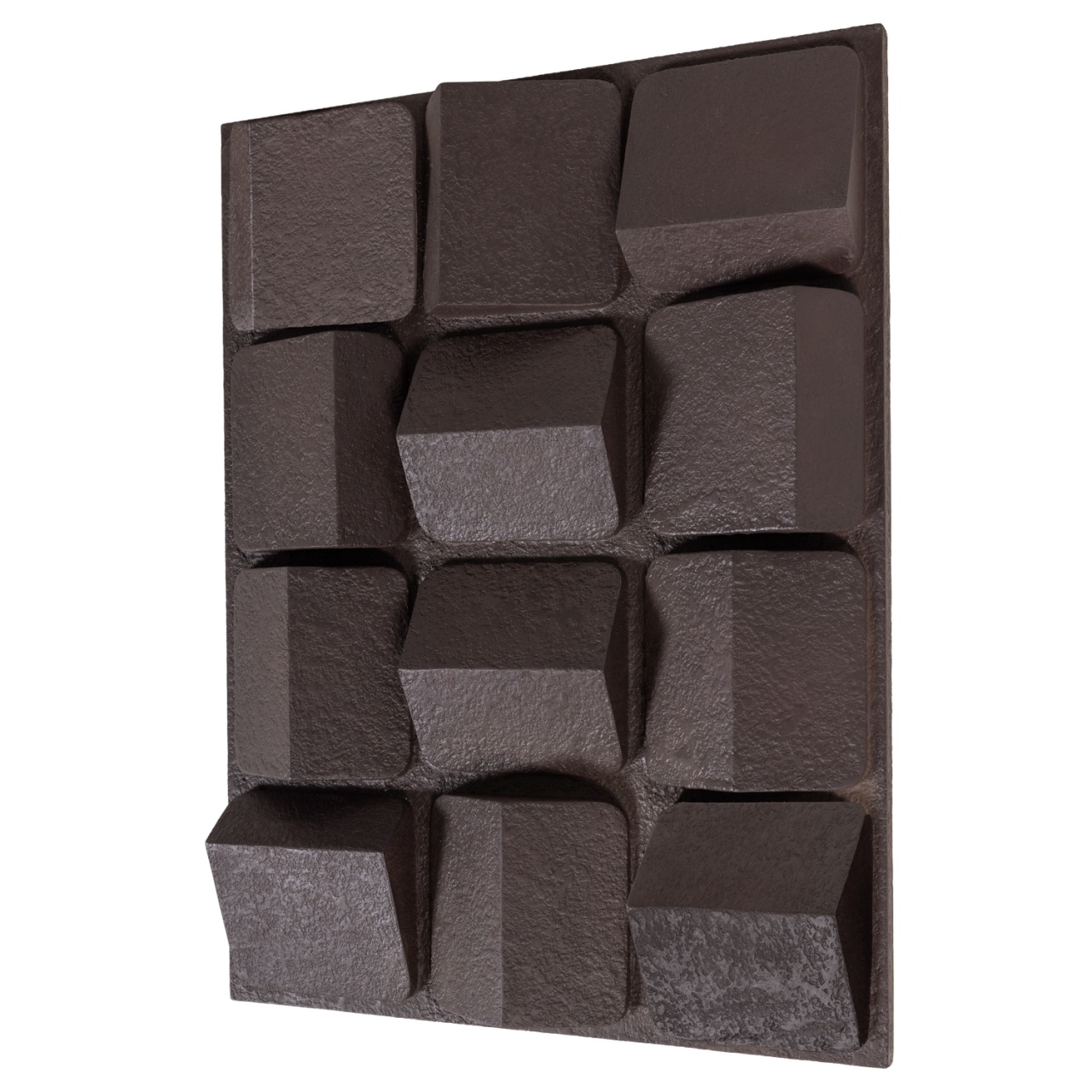 Artwork Decoratiune de perete maro din metal 61x81 cm Axis Woood