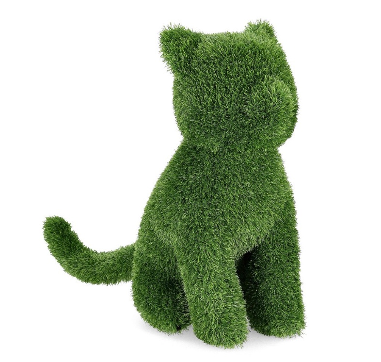 Lawn Ornaments & Garden Sculptures Decoratiune verde din fibre sintetice 67 cm Cat Bizzotto