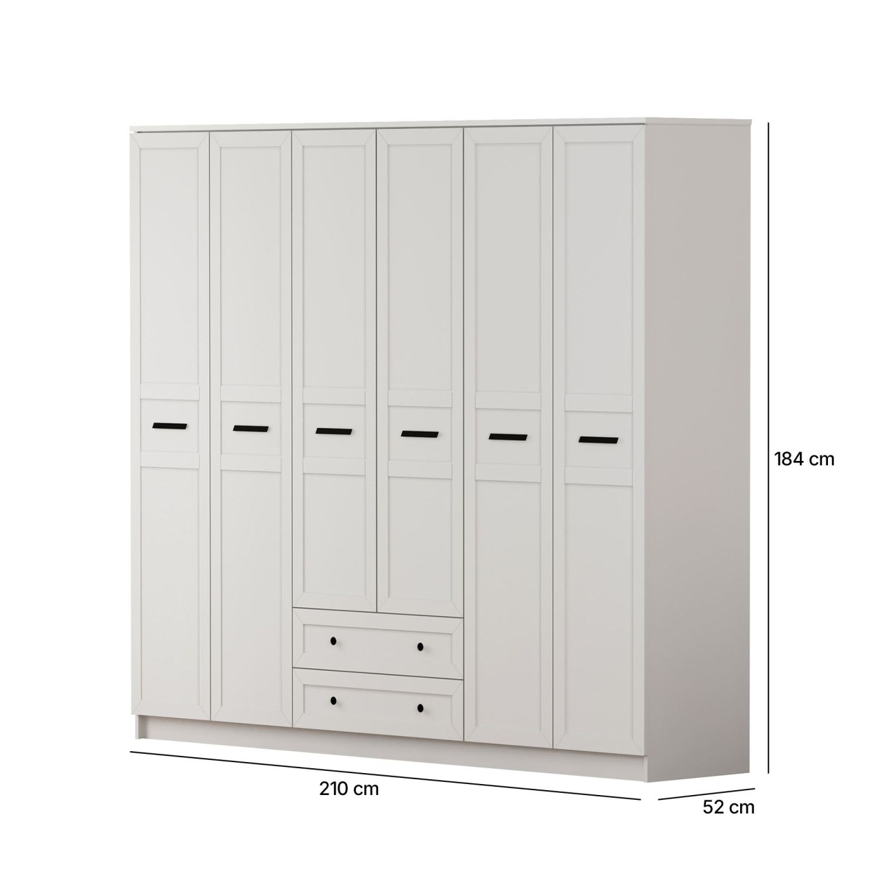 Furniture Dulap alb 184 cm Male XL The Home Collection