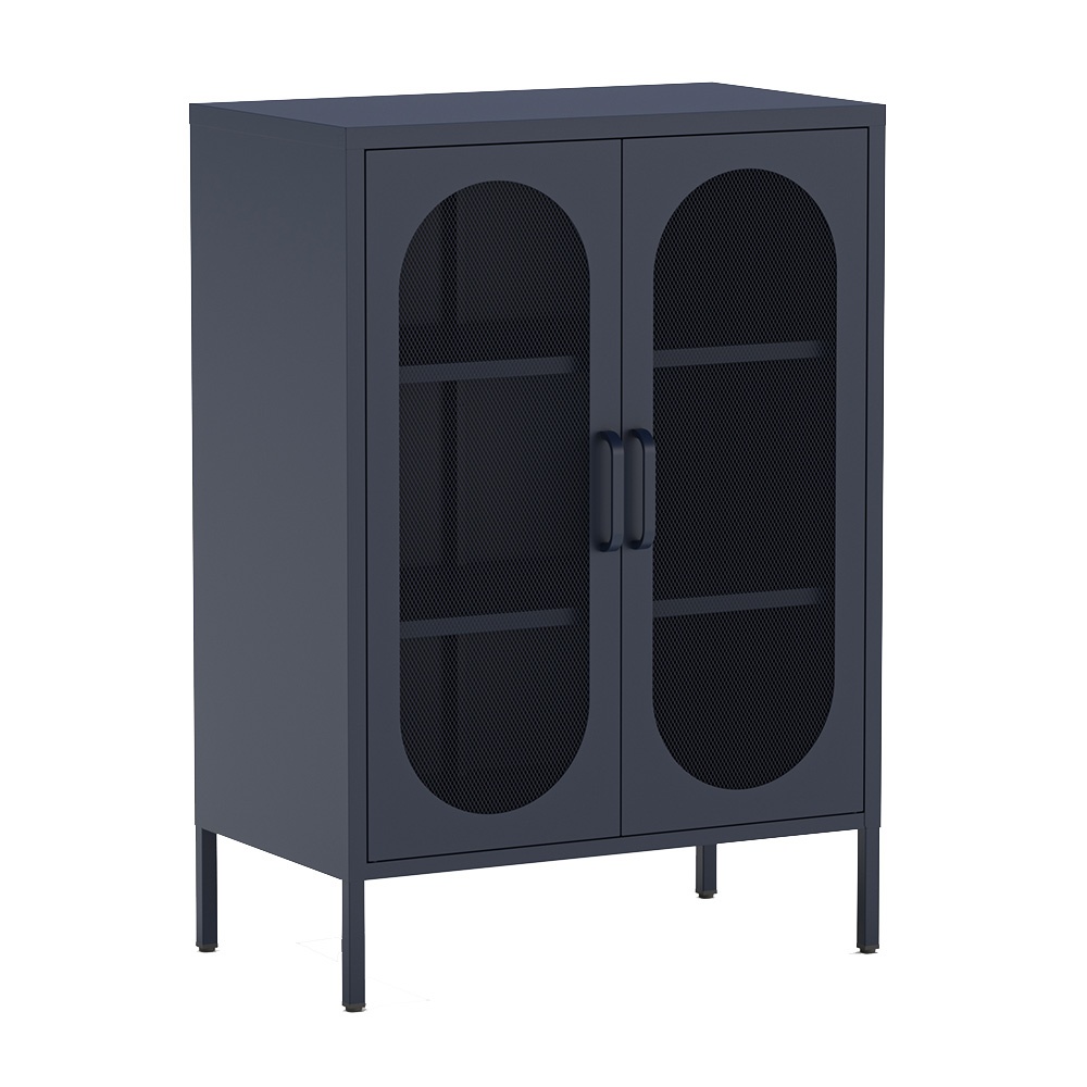 Buffets & Sideboards Dulap albastru din metal 100 cm Diora Quiet Object