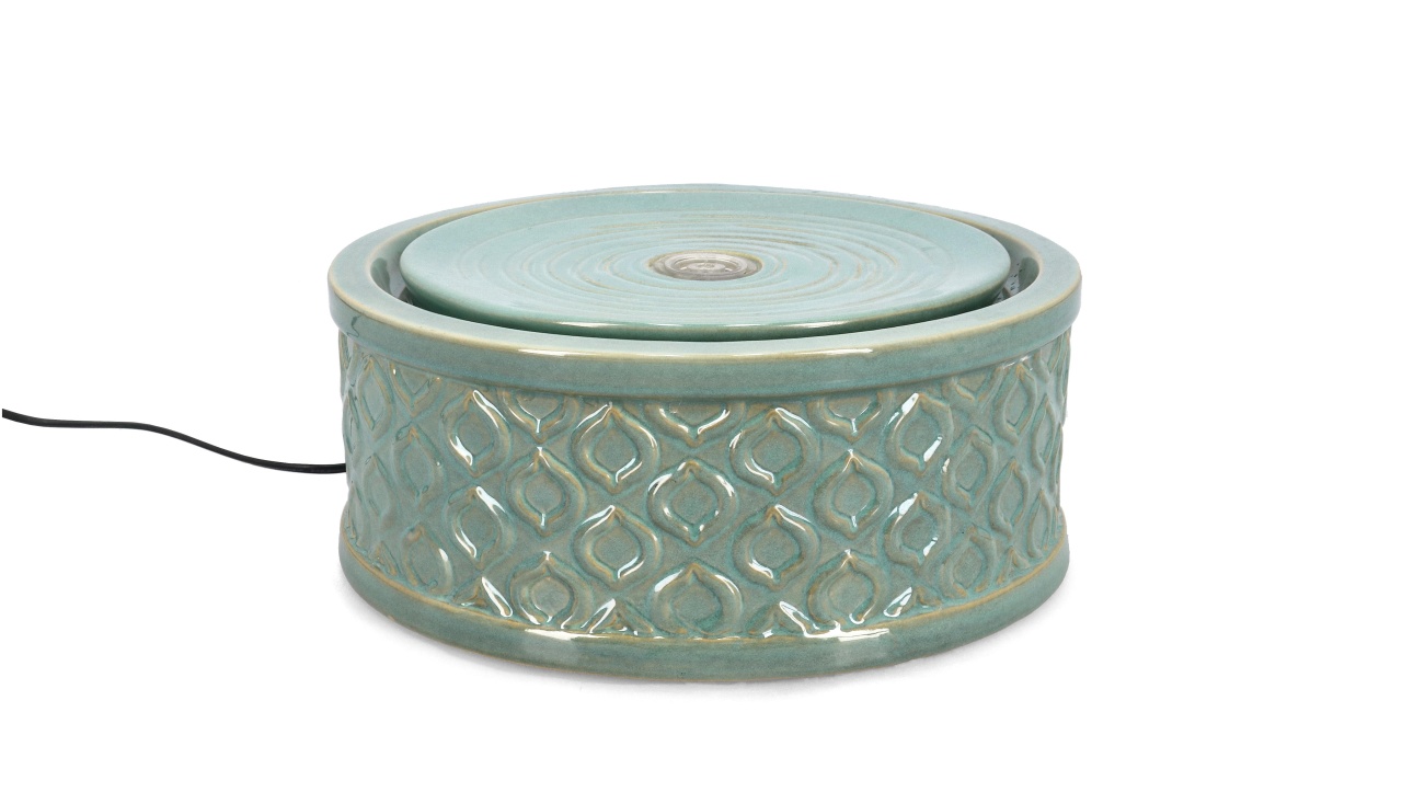 Fountains & Ponds Fantana arteziana verde din ceramica Lysa Bizzotto