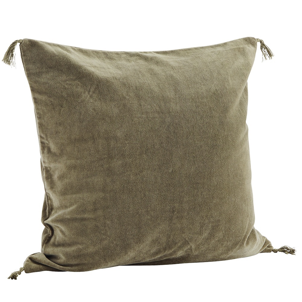 Pillowcases & Shams Fata de perna verde din catifea 50x50 cm Maxi Madam Stoltz