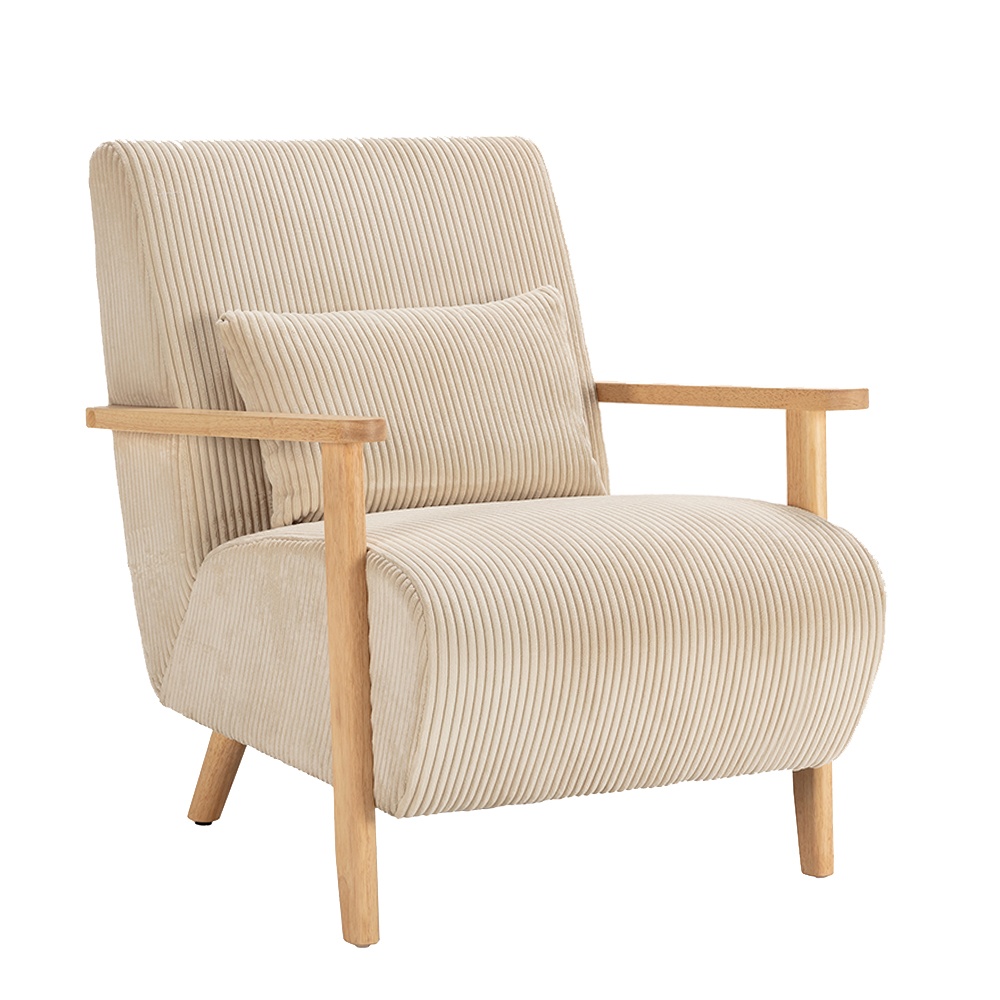 Quiet Object Fotoliu bej/maro din textil Bonnie Quiet Object