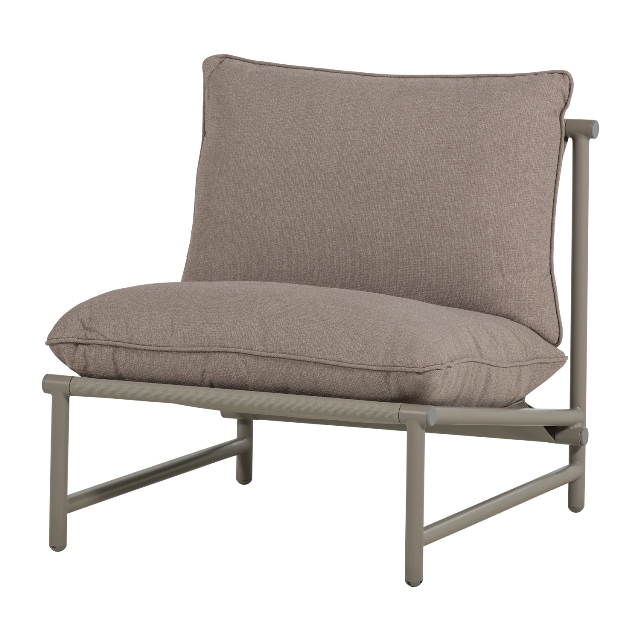 Outdoor Furniture Fotoliu exterior bej nisipiu din textil Elvo Woood