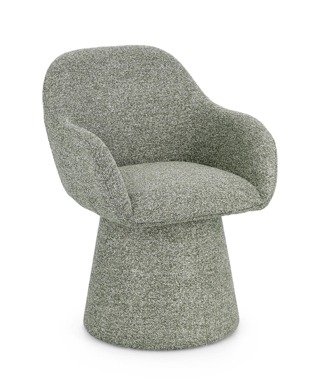 Chairs Fotoliu rotativ verde din textil Antara Bizzotto