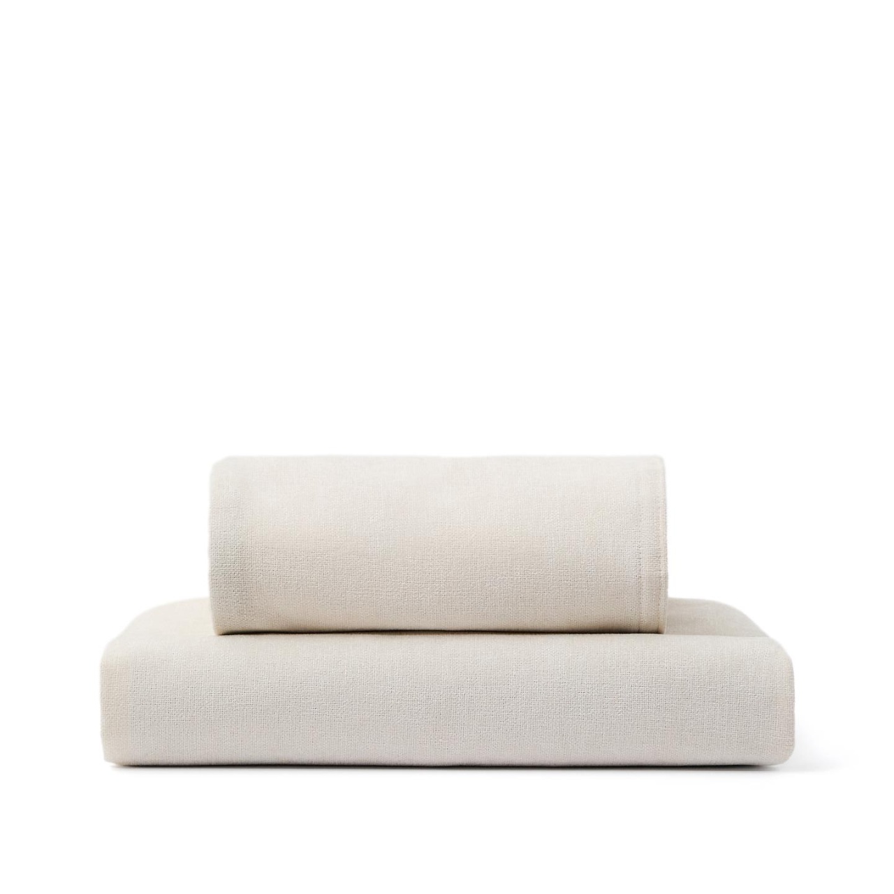 Slipcovers Husa pentru canapea modulara ecru din textil Alea Left End Kave Home