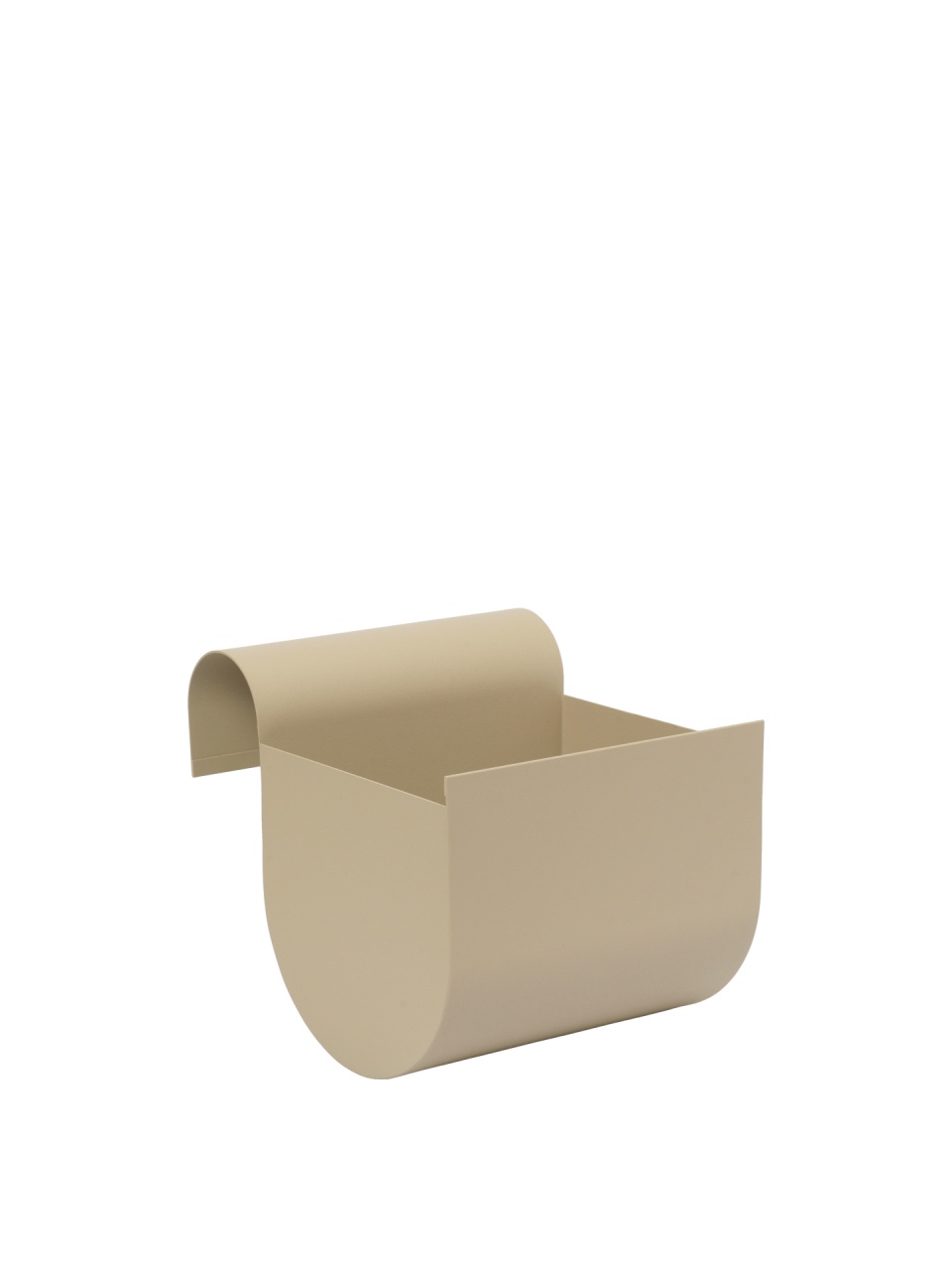 Pots & Planters Jardiniera pentru balcon bej casmir din metal 20x25 cm Uma Ferm Living