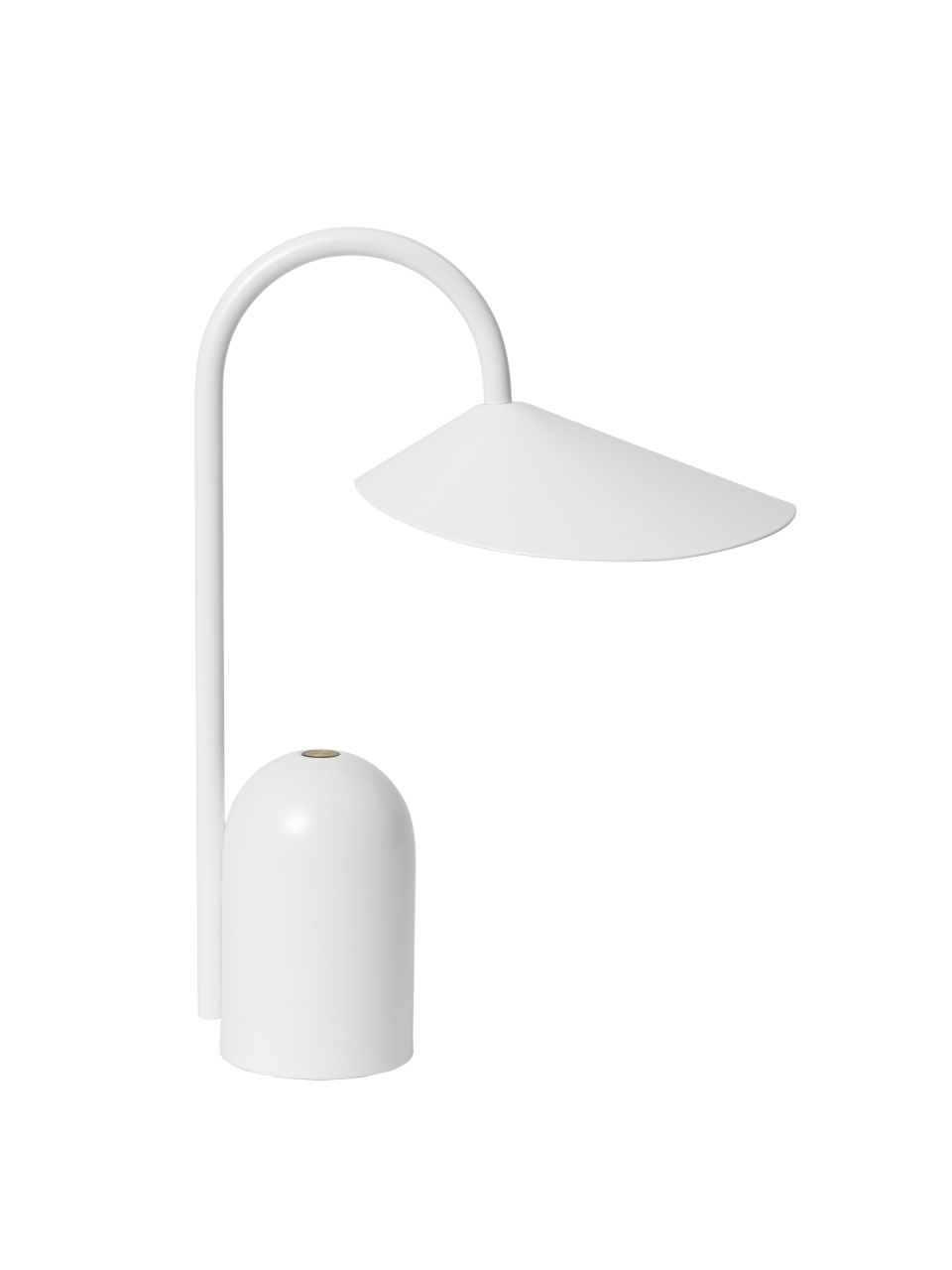 Lamps Lampa portabila de birou alba din metal 30 cm Arum Ferm Living