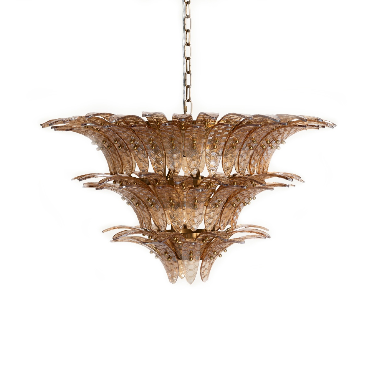 becuri Lustra maro din sticla cu 9 becuri Olgiasca Vical Home