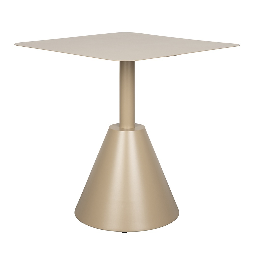 Outdoor Furniture Masa bistro exterior bej din metal 70x70 cm Fabby The Home Collection