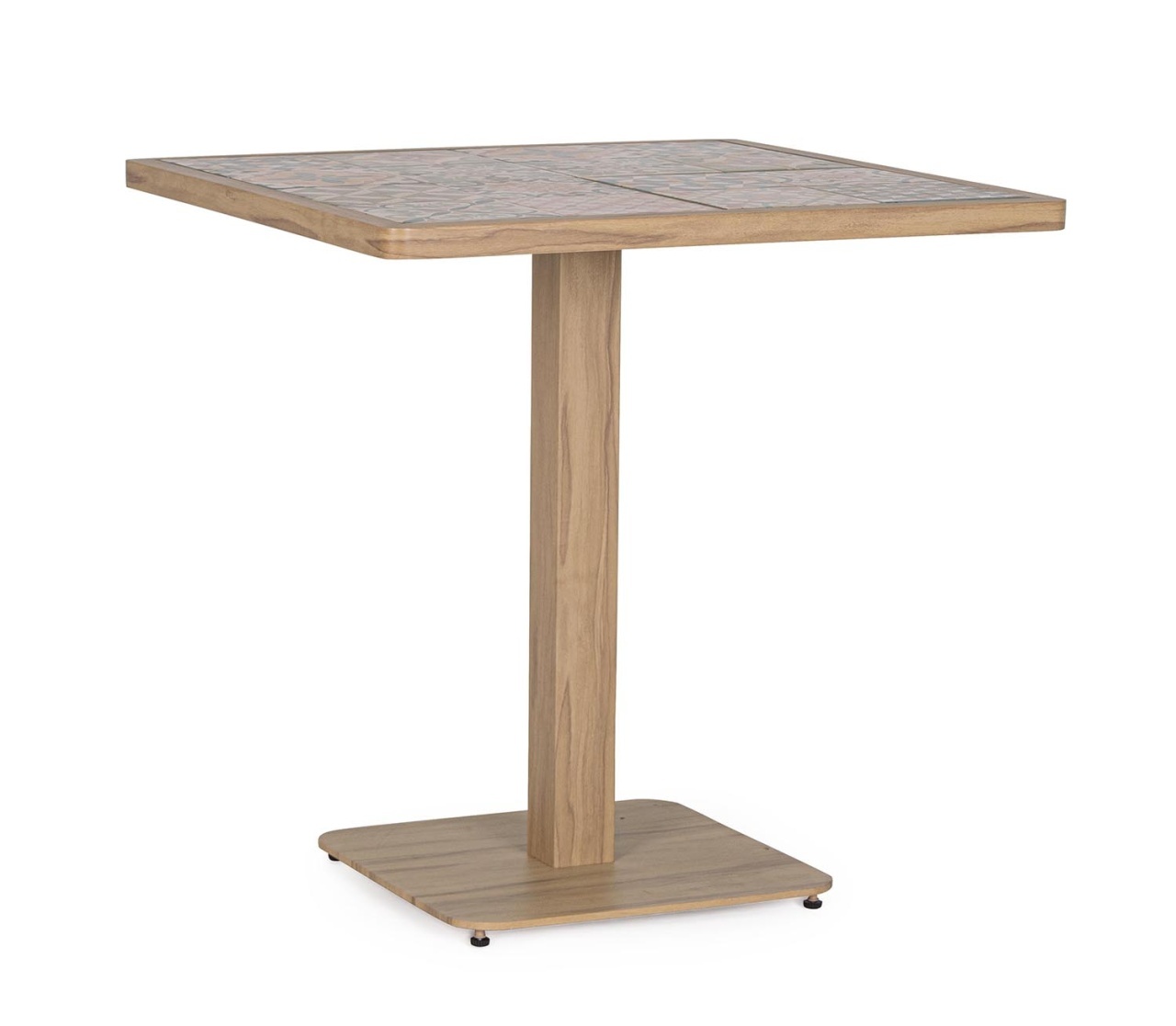 Outdoor Furniture Masa bistro exterior multicolora din metal 73x73 cm Kalimera Bizzotto