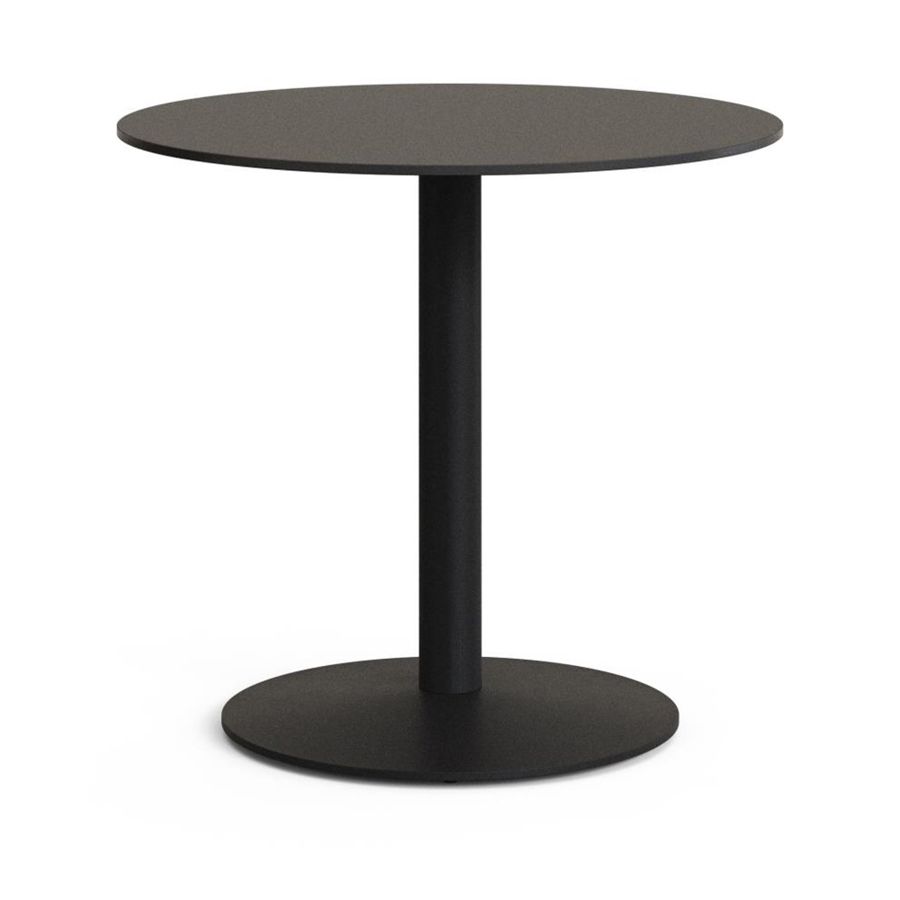 Outdoor Furniture Masa bistro exterior neagra din metal 80 cm Esilda Kave Home