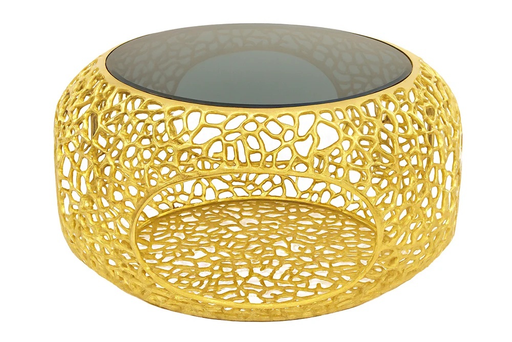 ce înseamnă spin la mașina de spălat Masa de cafea aurie din metal 74 cm Spin The Home Collection