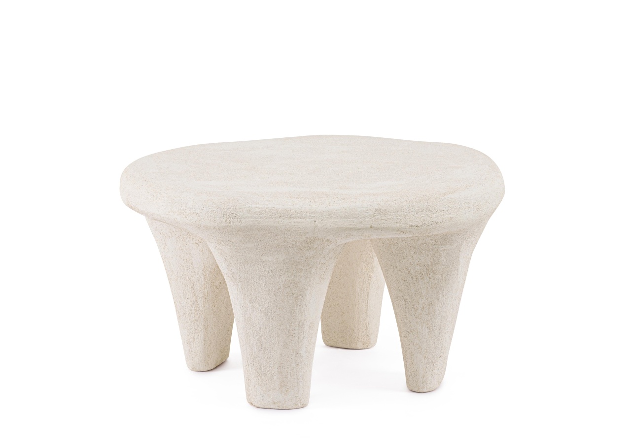 Coffee Tables Masa de cafea crem din plastic 60x66 cm Albin Bizzotto