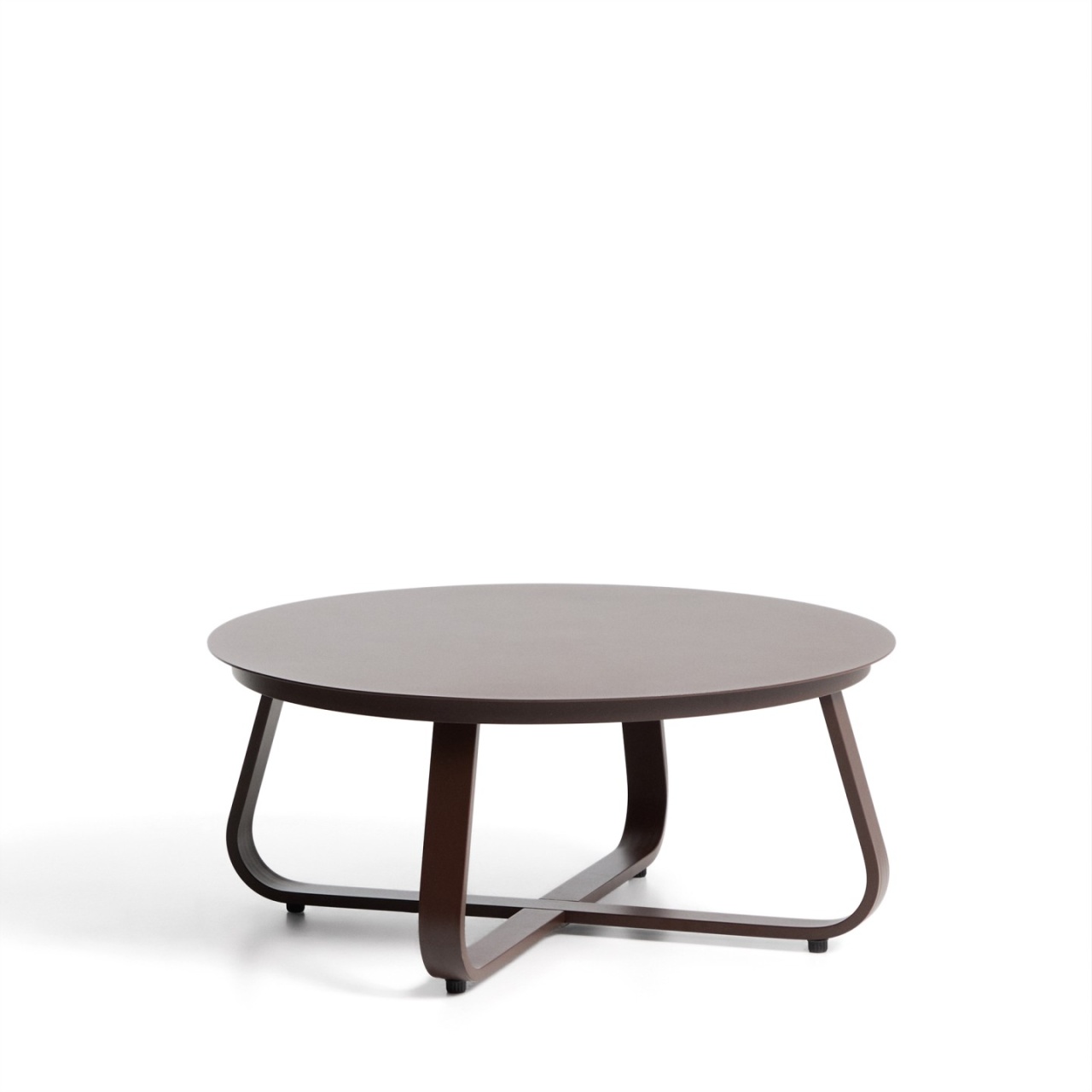 masa bucatarie 80/60 Masa de cafea exterior maro din metal 80 cm Tamaris Kave Home